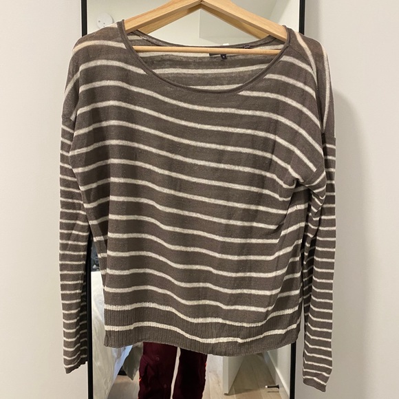 Vince - Striped Linen Top - Picture 2 of 2